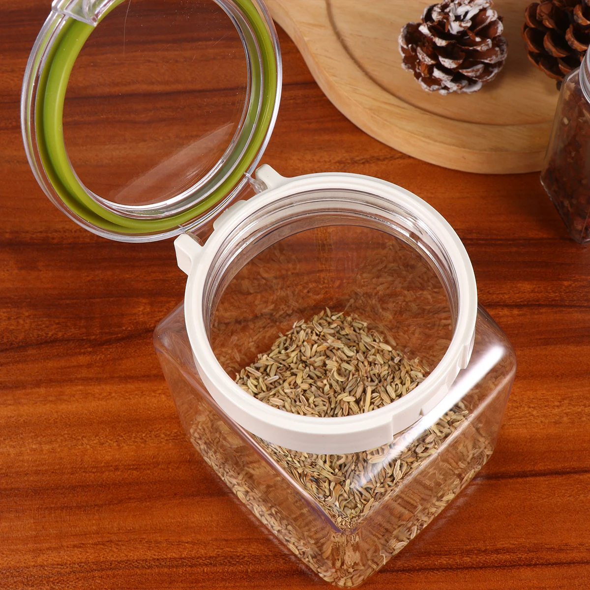 

Airtight Storage Tank Tea Jar Food Containers for Dried Fruit Sealed Canisters Coffee Bean