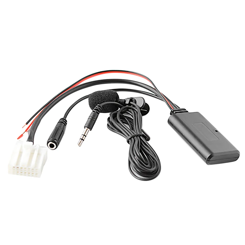 

Car Bluetooth 5.0 Aux Cable Microphone Handsfree Mobile Phone Free Calling Adapter for 2 3 5 6 MX5 RX8