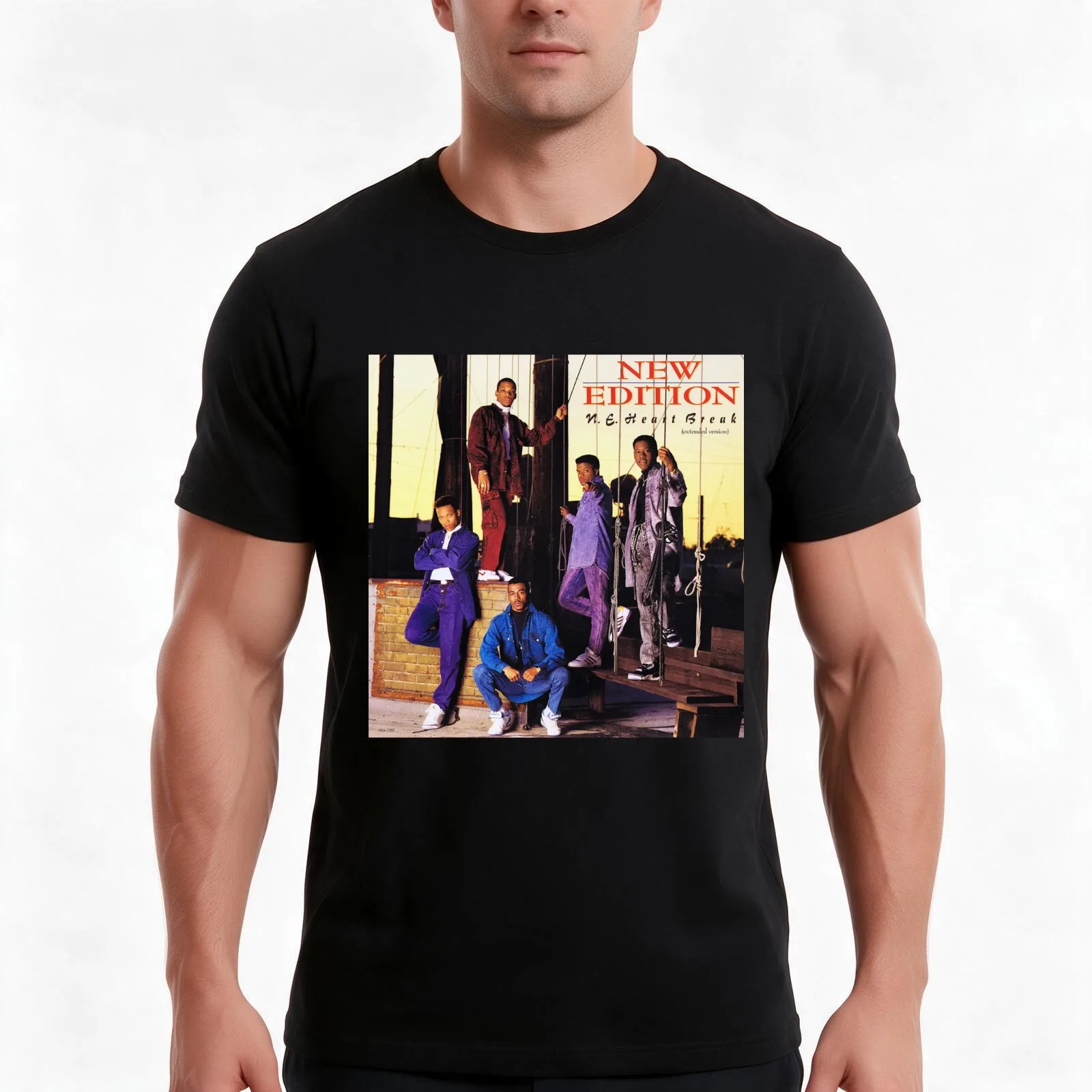 NE - Heartbreak line up T-Shirt, Summer Casual Cotton Tee, Oversized Streetwear Tops, Vintage Graphic Print, Unisex Men Women