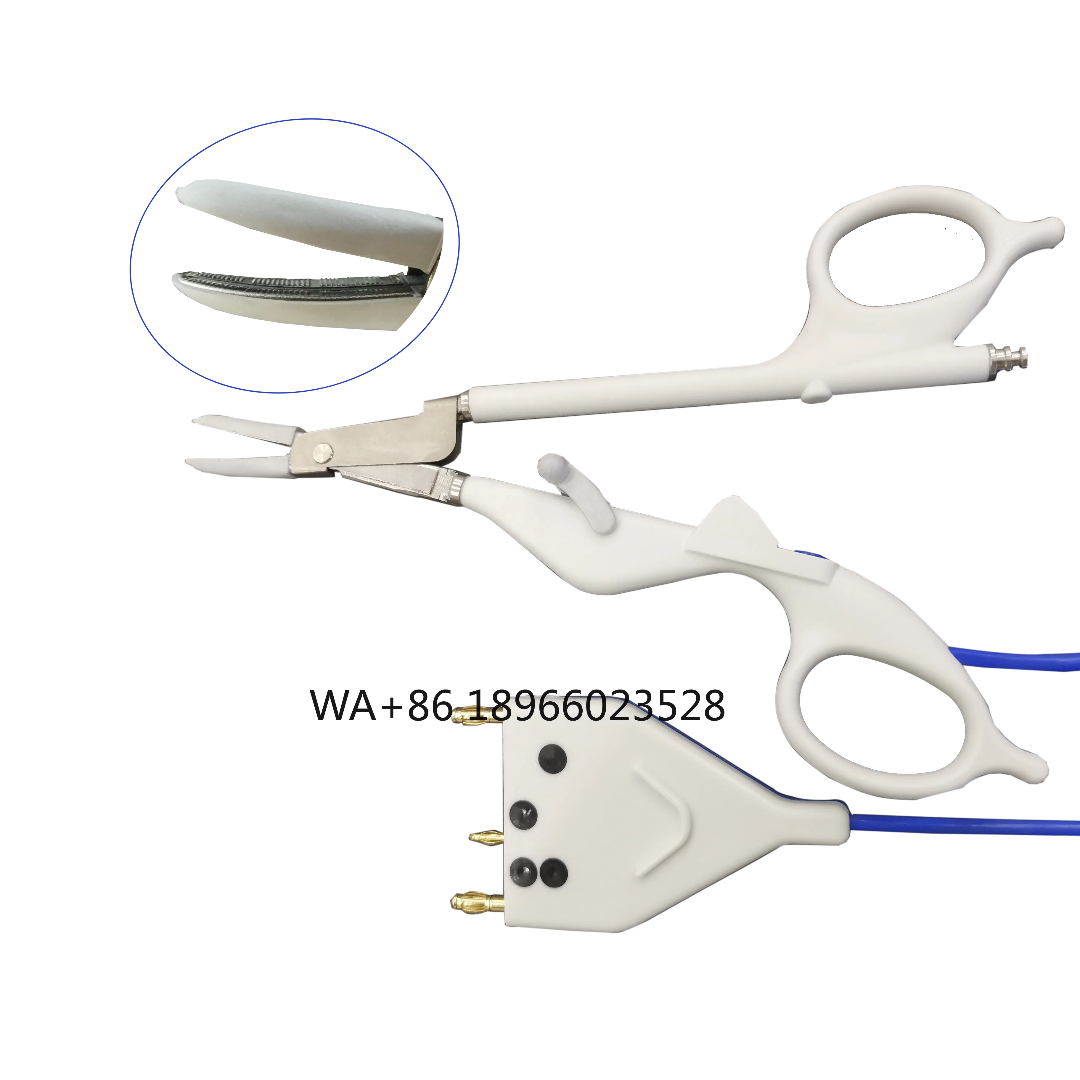 Ligasure jaws with inner blade and suction system tube for ligasure covidien jaws