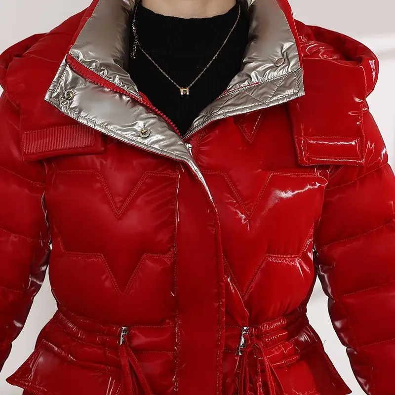 2023 New Women Cotton coat Winter Jacket Female thick warm Parkas hooded Outwear large size Overcoat