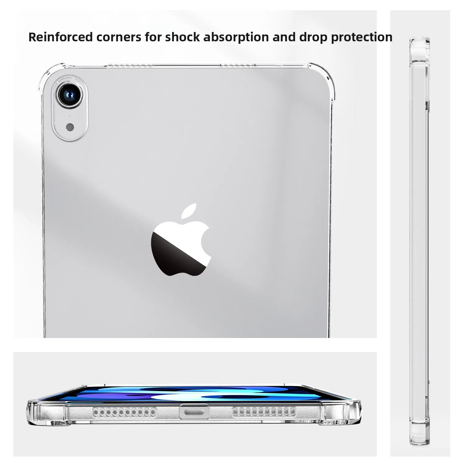 애플 아이패드 프로 11인치 에어 2 6 5 11세대 10세대 보호 케이스 10.9인치 2022 2025 아이패드 10.2 투명 TPU 태블릿 커버