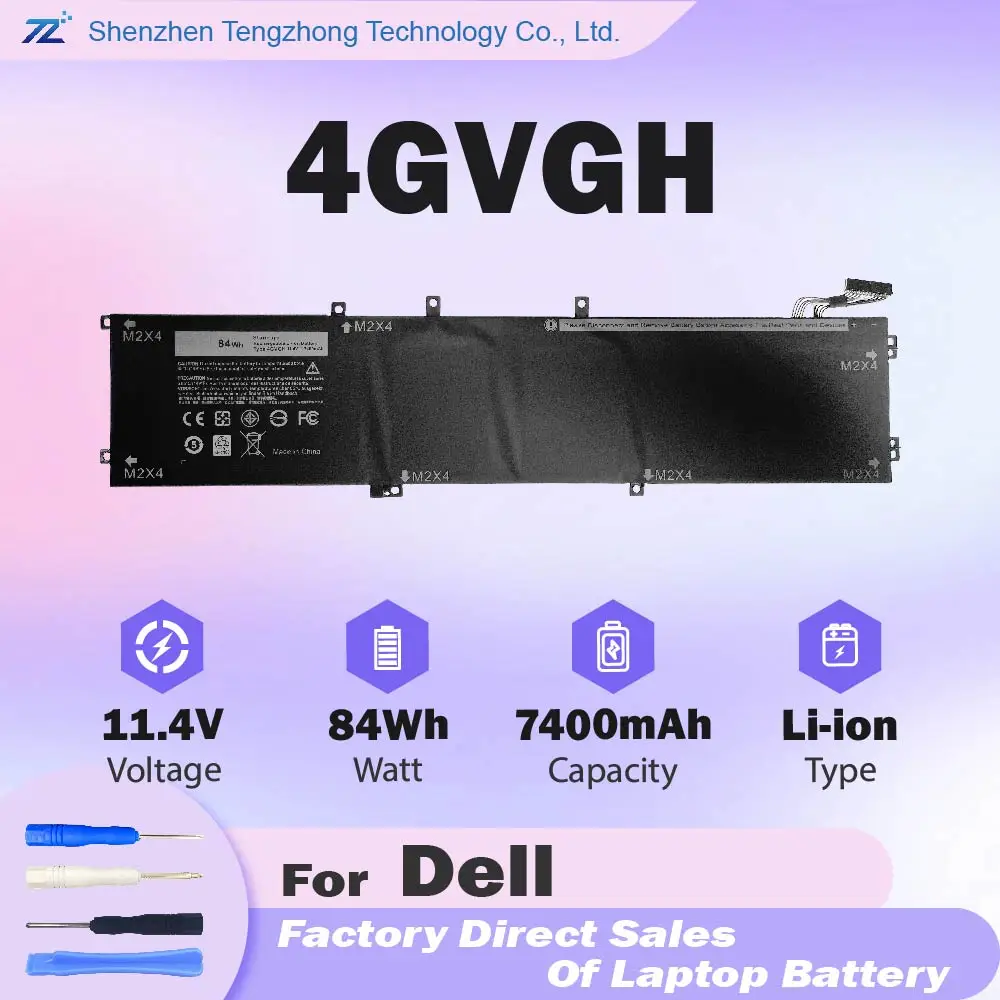 4GVGH Laptop Battery Replacement for Dell XPS 15 9550 P56F P56F001 Dell Precision 5510 Mobile Workstation Series