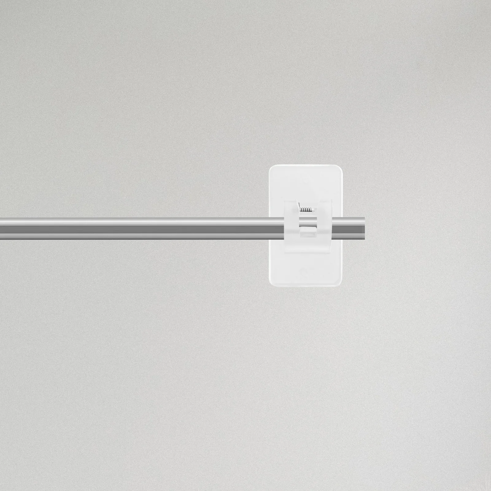 

4pcs Self Adhesive Curtain Rod Bracket No Drill Wall Mount Holder For Bathroom Kitchen Bedroom Towel Bar Support Pole Hanger