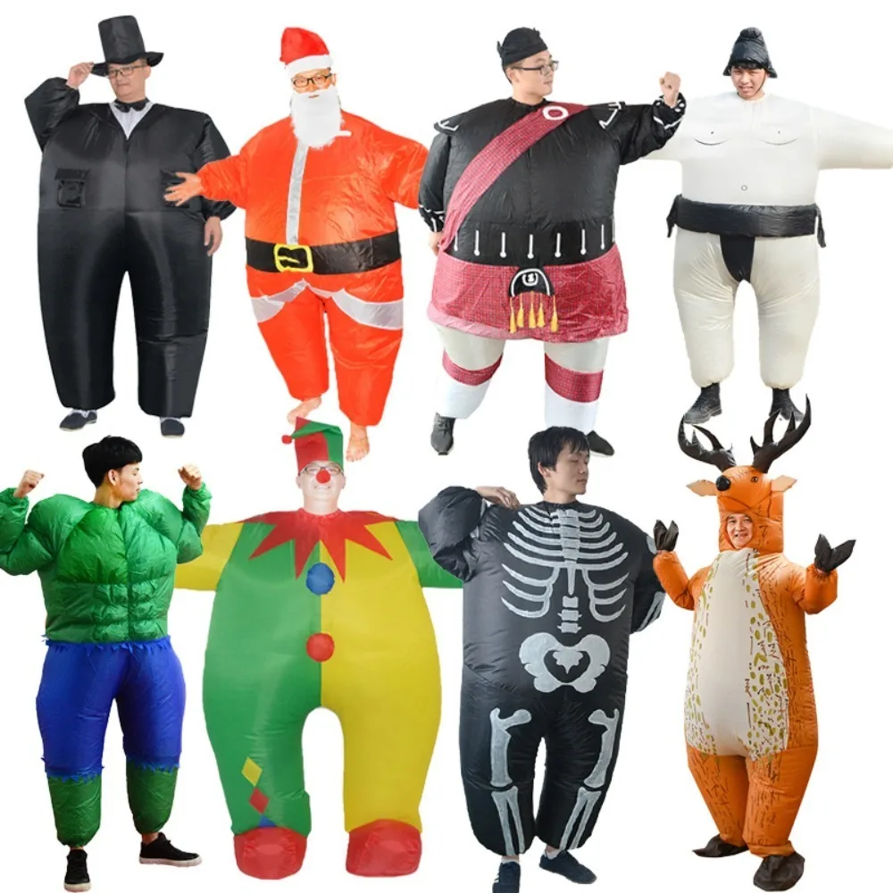 

Adult Halloween Inflatable Costume Funny Party Decoration Suit 4.9-6.2 Feet Tall Inflatable Haunted House Decor for Halloween