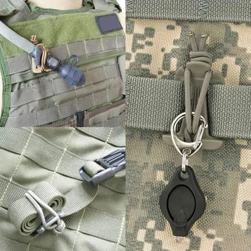 5/10Pcs Outdoor Backpack Buckle Clip Nylon Camping Hiking Bag Hanger Hook Survival Gear Carabiner