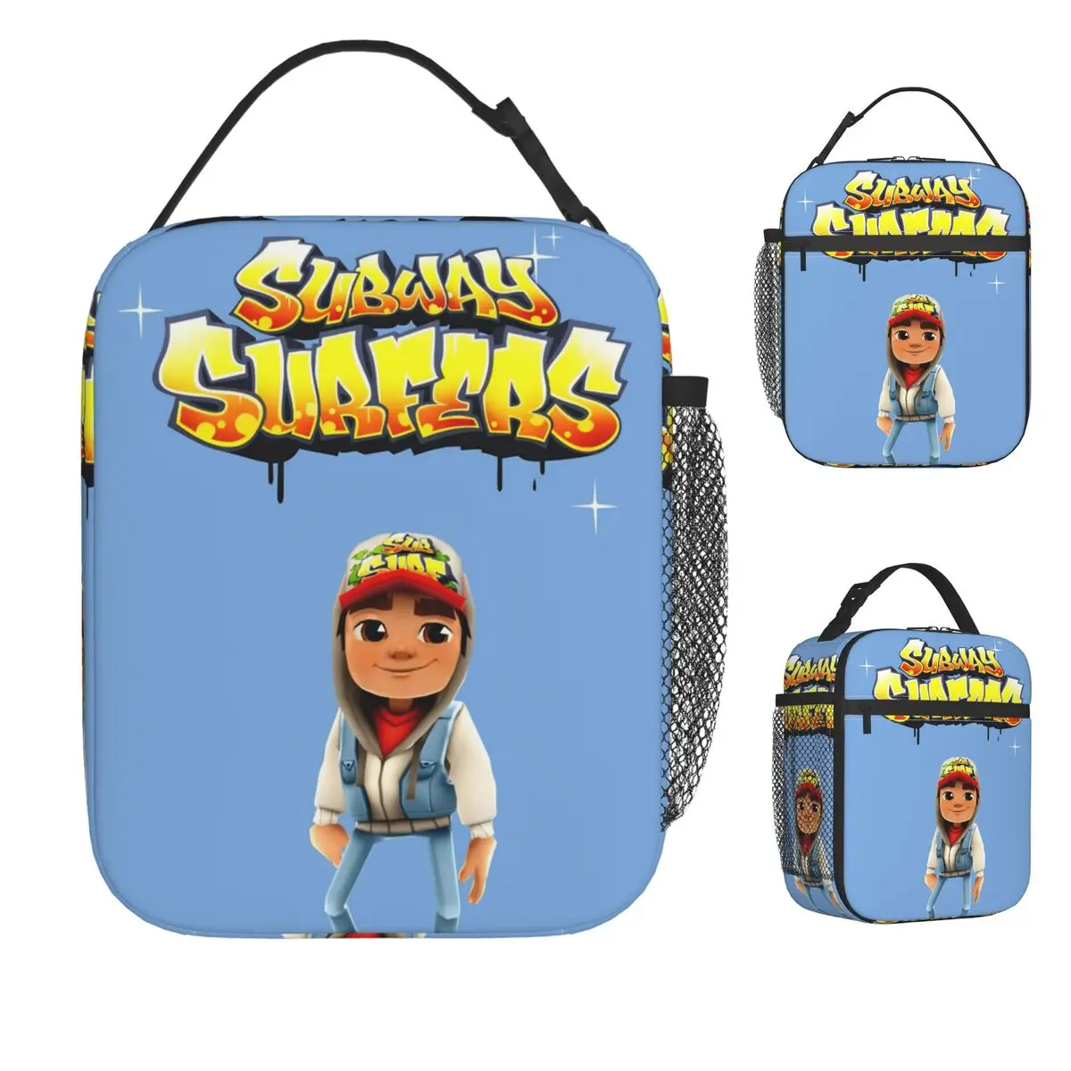 

Subway Surfers Game Jake Lunch Bag Outdoor Picnic Lunch Box For Adult Aesthetic Graphic Thermal Lunch Bags Waterproof Cooler Bag