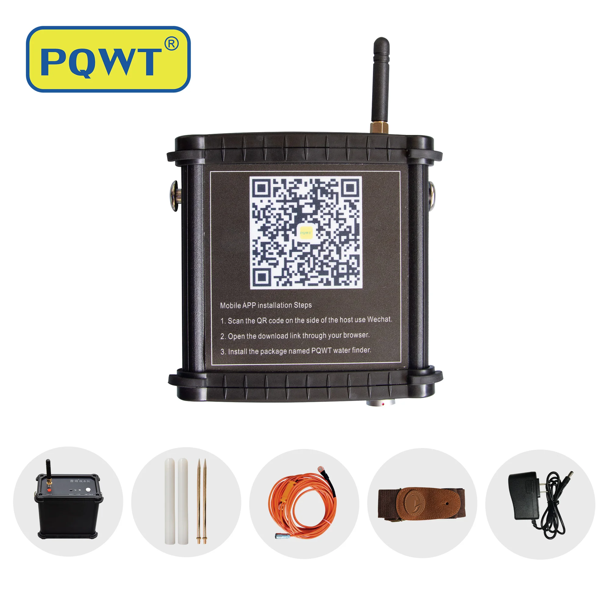 PQWT-M100 Underground Borehole Water Detection Machine 100m Mobile Well Water Detector