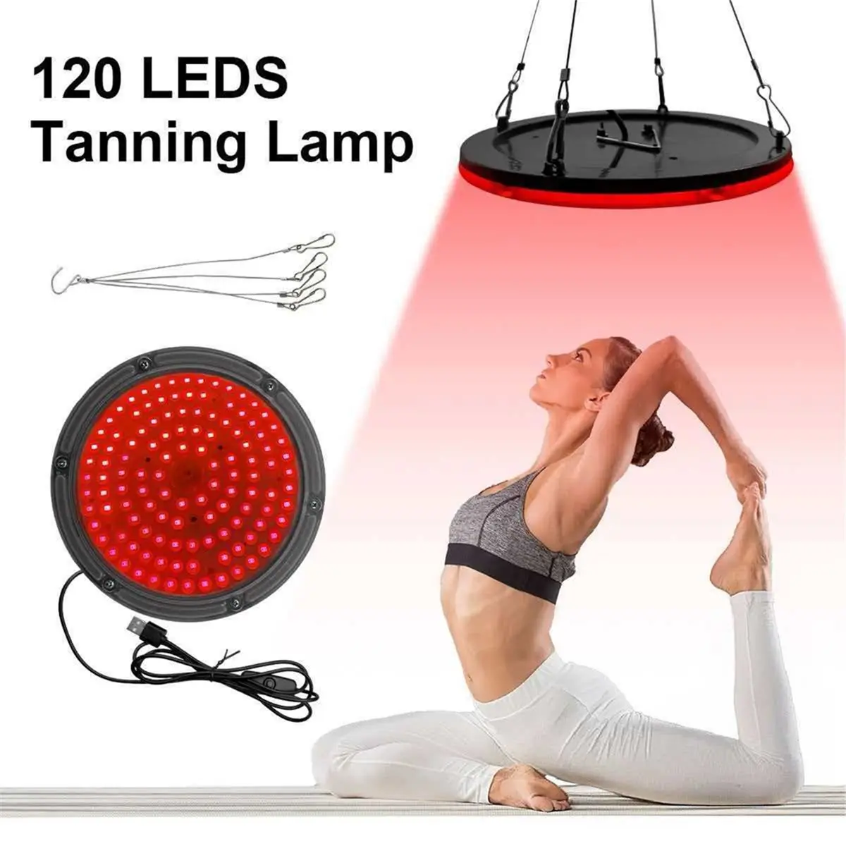 (AD11] 660Nm Led Red Light Panel Lamp 120 Lights Body Skin Care Equipment, Household Beauty Products Relieves Pain