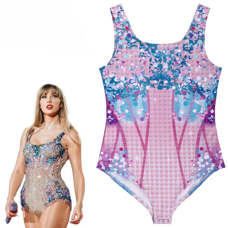 T-Swizzle Tay 水着 セクシー レディース ガールズ 水着 ビキニ ビーチ 水着 Uネック ビーチウェア 大人用 子供用;6,r'8;p'