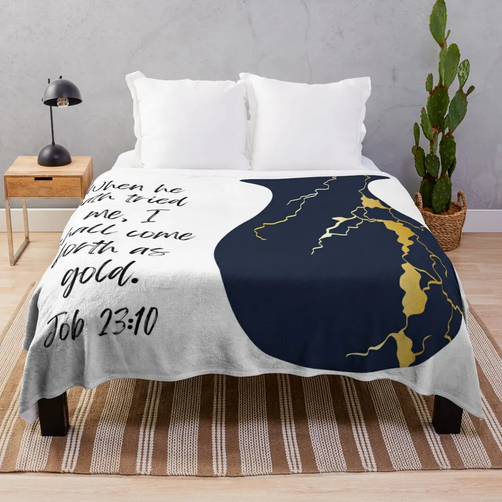 

Come Forth as Gold Throw Blanket Fashion Sofas Cute Plaid Personalized Gift Sleeping Bag Blankets