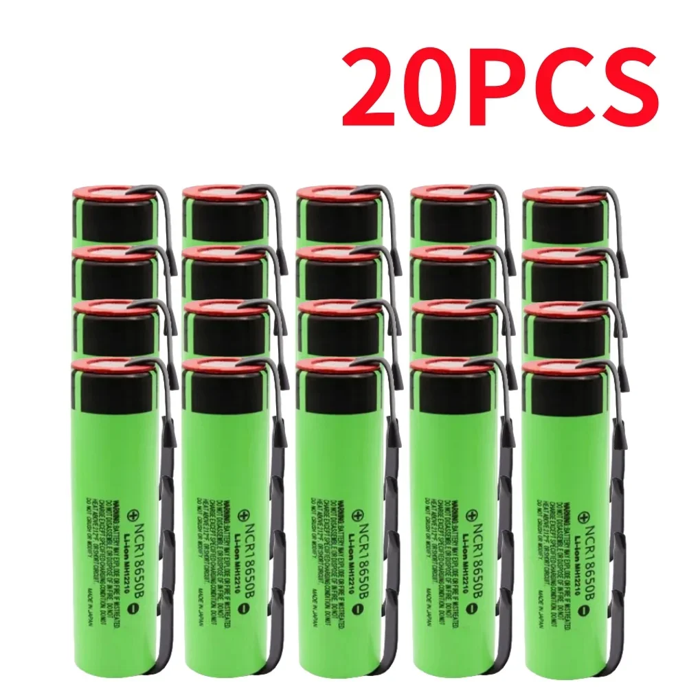 New 100% full capacity 18650 NCR18650B rechargeable lithium-ion battery 3.7V 3400mAh battery DIY nickel sheet