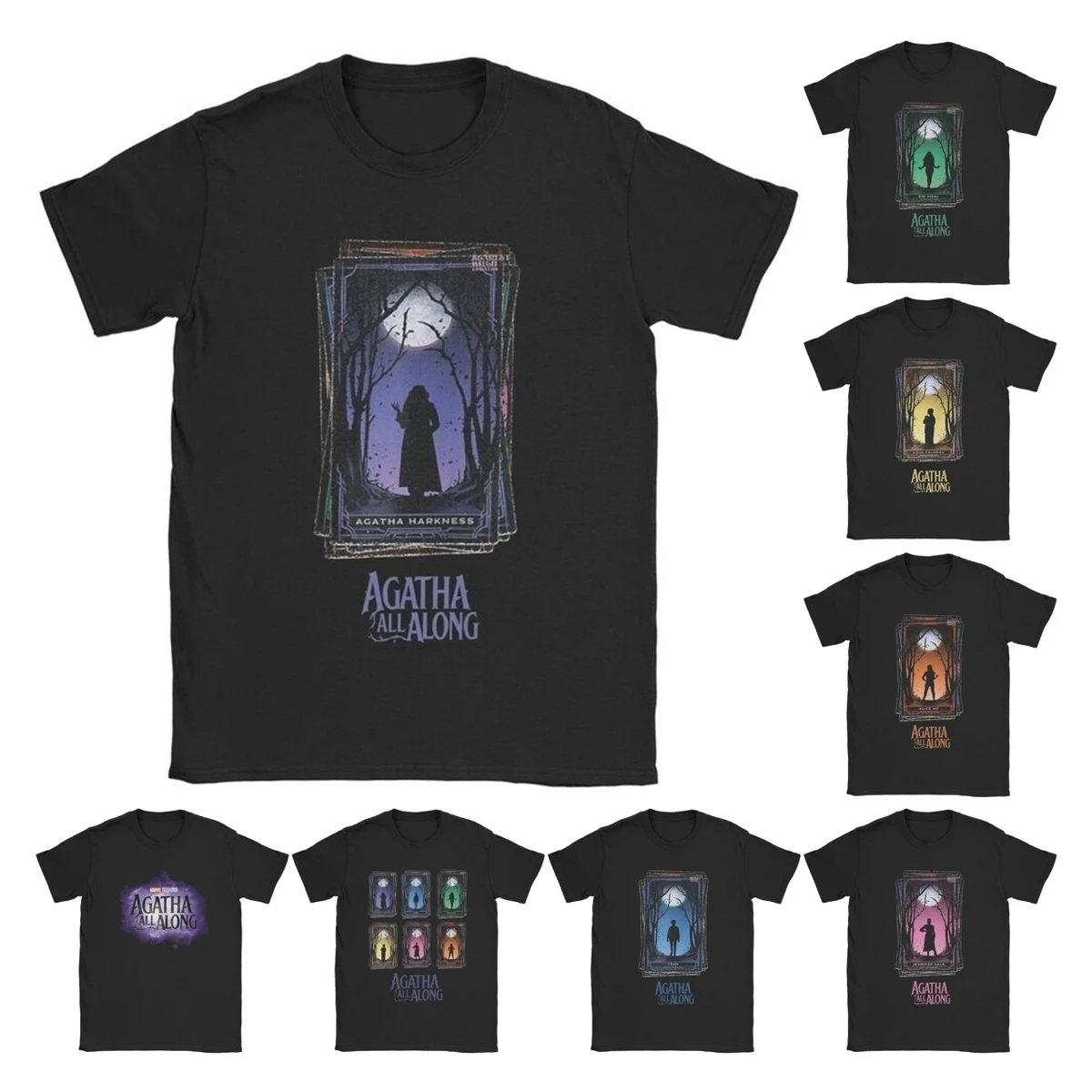 Fashion Agatha All Along Agatha Harkness Tarot Card T Shirt for Men Women Cotton Tee Shirt Gift Idea Clothing