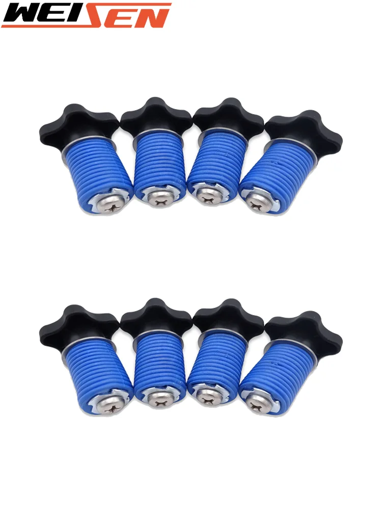 

UTV Accessories 8PCS Lock & Ride Tie Down Anchor 1" Cargo Racks Eye Bolt Fasteners For Polaris RZR 800 900 ACE Sportsman