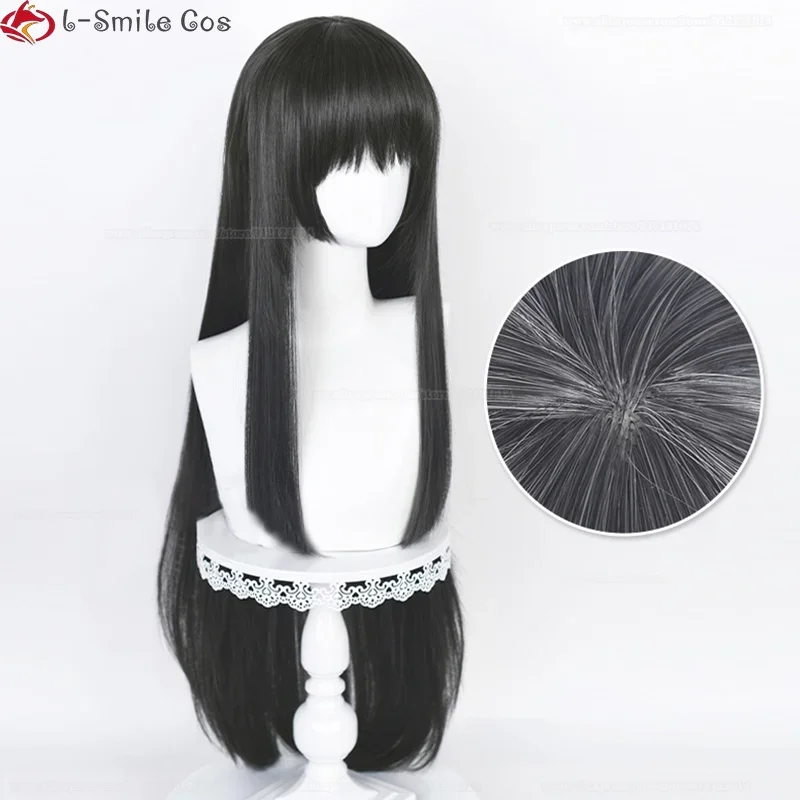 Anime Puella Magi Madoka Magica Akemi Homura Cosplay Wig 90cm Long Dark Grey Twisted Braid Hair Halloween Women Wigs + Wig Cap