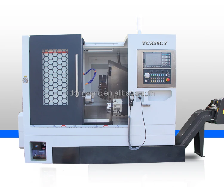 TCK50CY Torno Turning And Milg Center Slant Bed Cnc Lathe Hine With 4+4 Combined Power Tools