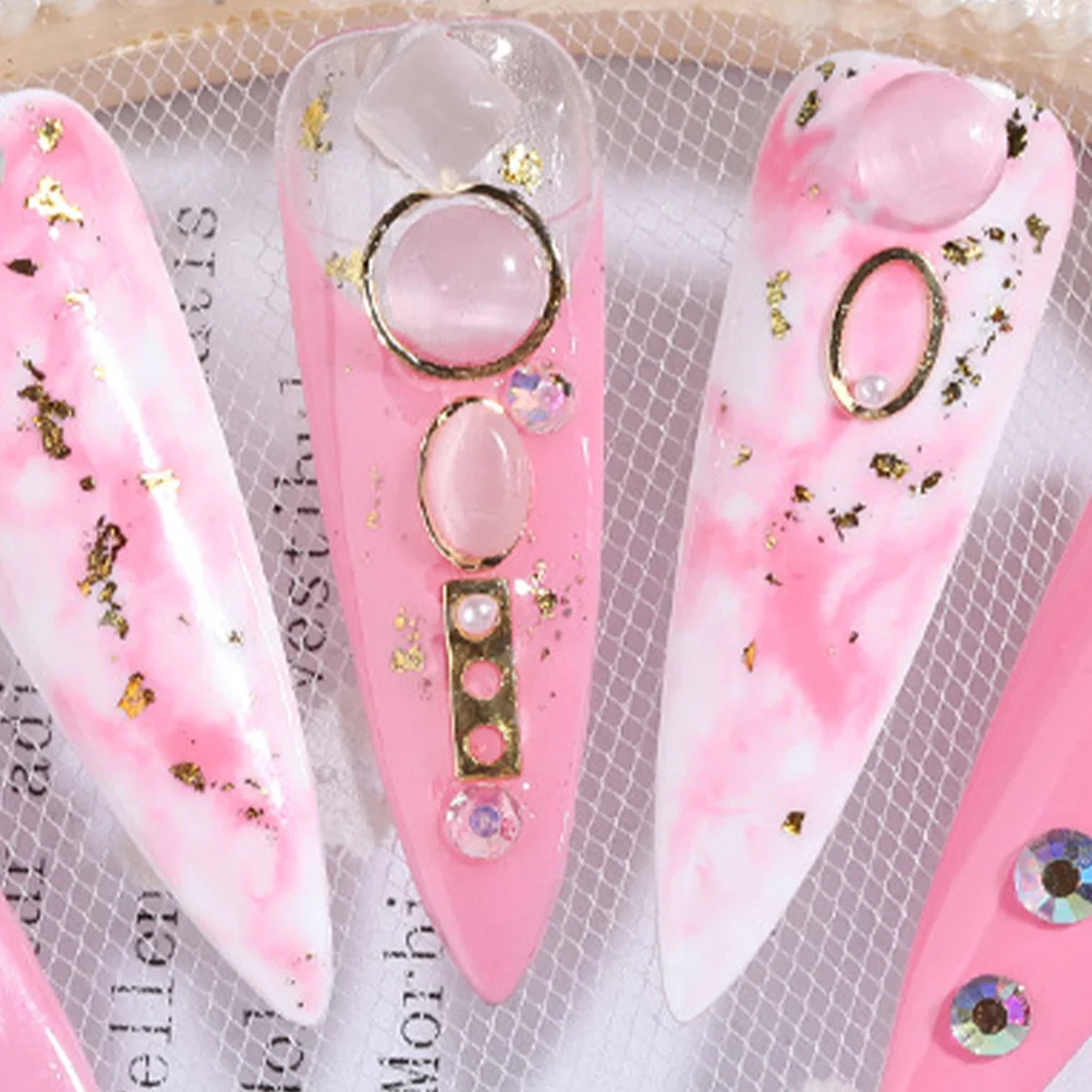 

3pcs 3 Color Opal Decorations Creative Art Stickers Shiny Nail Ornament For Party Holiday Events Nail Sticker Women