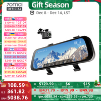 70mai Rearview Dash Cam S500 9.35'' Touch Screen 70mai S500 Car DVR 3K Super Capacitor Dual-Channel HDR Voice Control 24H Park