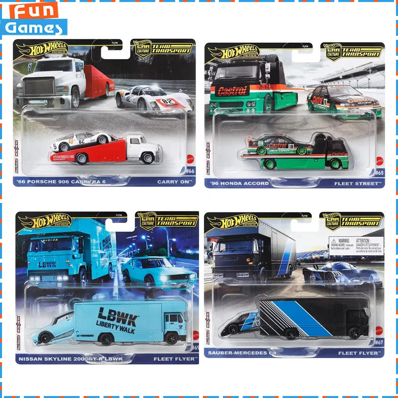 Hw Car Culture 2024 Team Transport Series Car Model Alloy C9 Nissan Car Desktop Room Ornament Car Boy Birthday Toys Gift