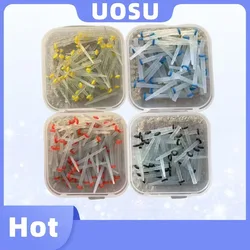 50Pcs/box Dental Fiber Posts Straight Screw Quartz Glass Fiber Resin Post Root Canal Pile Restorative Orthodontic Filling