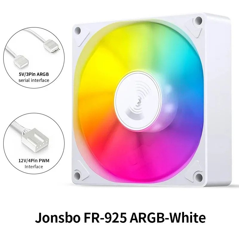 Jonsbo SL-925 9Cm Case Fan 5V Argb Sync Adresseerbare Rgb 92Mm Pwm 4pin Stille Chassis Koeling Cpu Koeler Vervangen Ventilator