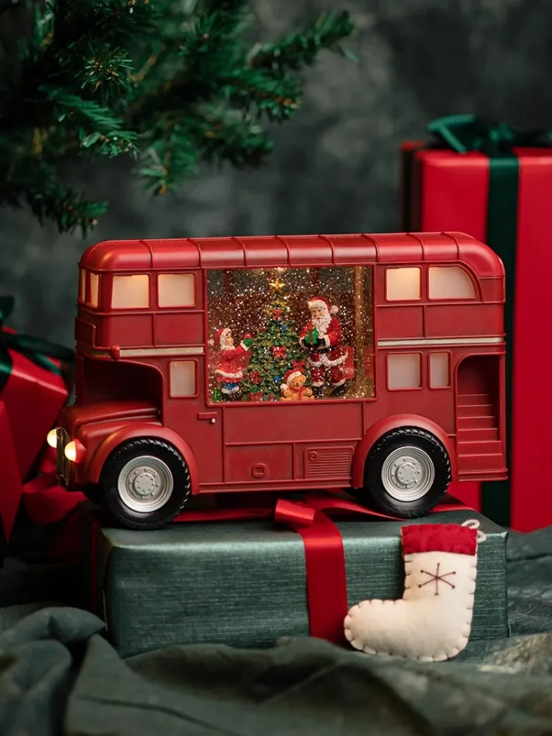 기관차 뮤직박스 산타 트리 눈사람 눈송이 장식