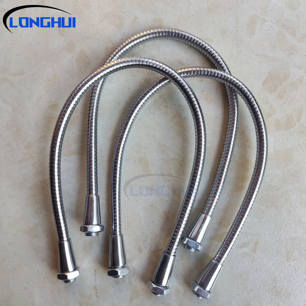 LED Goose Neck Table Lamp Flexible Long Hose 6mm Diameter Soft Metal Tube Lamp Accessories 100/150/200/250/300mm