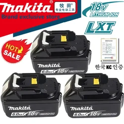 Original Makita 6Ah/5Ah//3Ah for Makita 18V Battery BL1830B BL1850B BL1850 BL1840 BL1860 BL1815 Replacement Lithium Battery