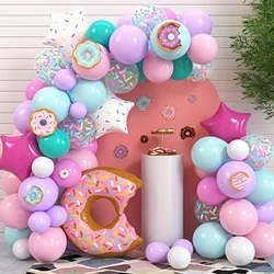 119pcs,Donut Themed Balloon Party Garland Arch Kit,birthday Shower Party Decoration,wedding,anniversary Indoor-outdoor Scene Kit