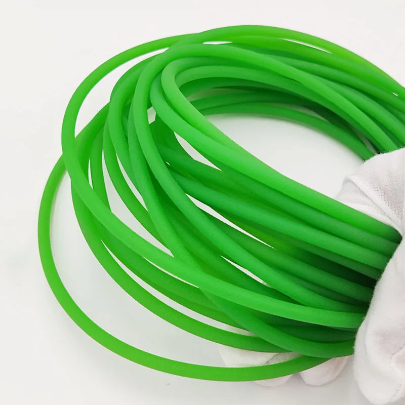 Polyurethaan Riem Pu Groene Ronde Riem Synchrone Riemen Strip Aandrijfbeweging Transportband Rond Diameter 1,5-12Mm 12/3/4/5Meter