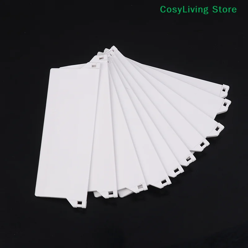 [CL]10Pcs Portable Vertical Blind Bottom Weights Slats Plastic Base Plate 127mm For Vertical Blind Fittings Roller Accessories