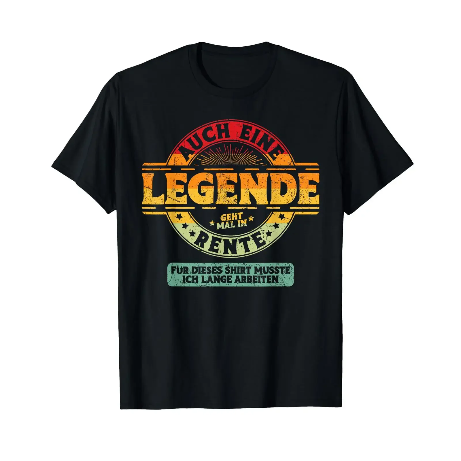 German Quote Legend Retiree Funny Retirement Vintage Distressed T Shirt vintage Washed designer clothes Slightly Breathable