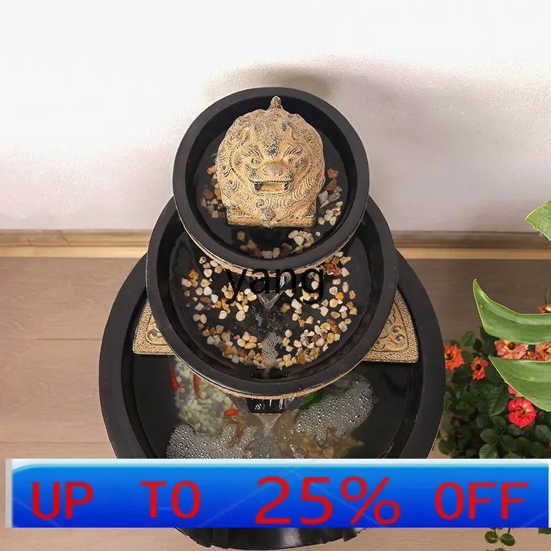 

Lmm outdoor large new Chinese-style water circulation ornament courtyard garden balcony fish pond large fish tank