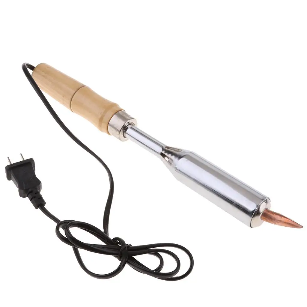 

Electric Soldering Iron Wooden Handle with Point Welding Tool - 200W