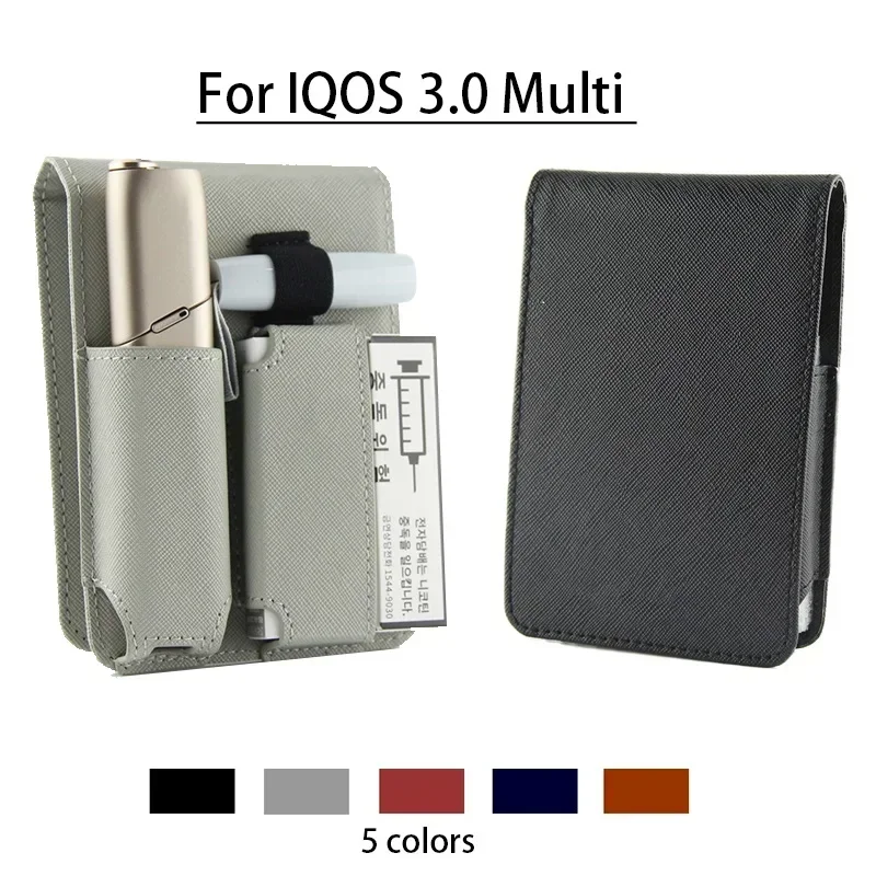 Fashion Flip Double Book Cover For IQOS 3.0 multi Case Pouch Bag Holder Cover Wallet Leather Case For Iqos Case