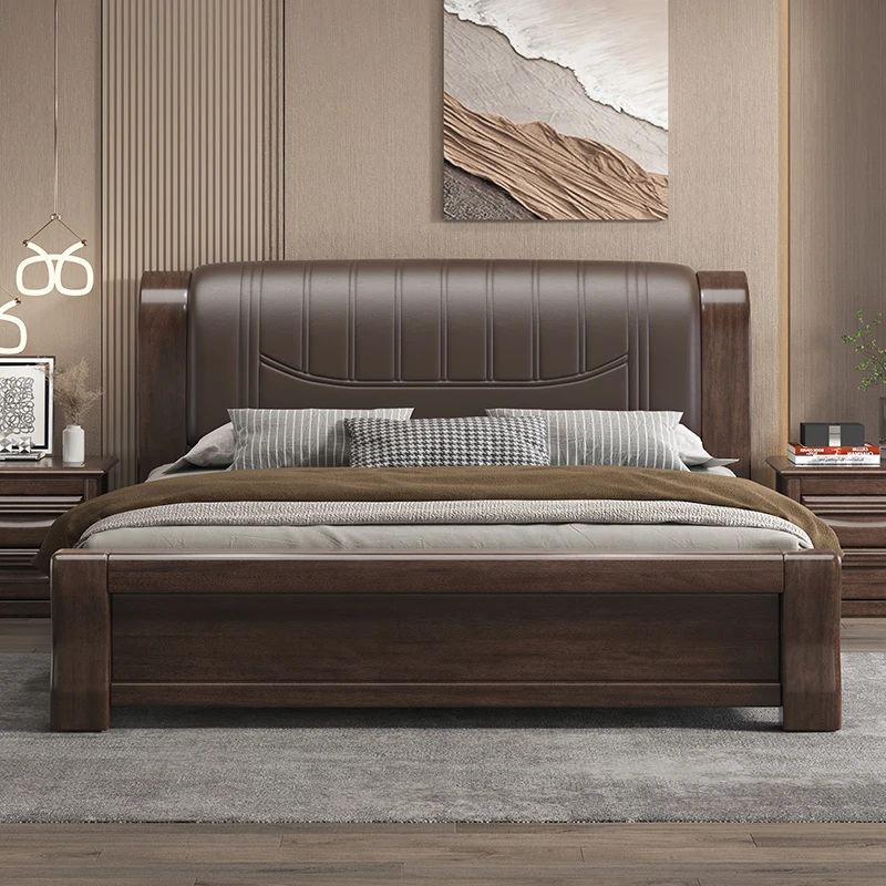 Cama cómoda minimalista, diseño de dormitorio, boda, princesa, estética Simple, Cama moderna, Cama clásica Vintage, muebles Casal