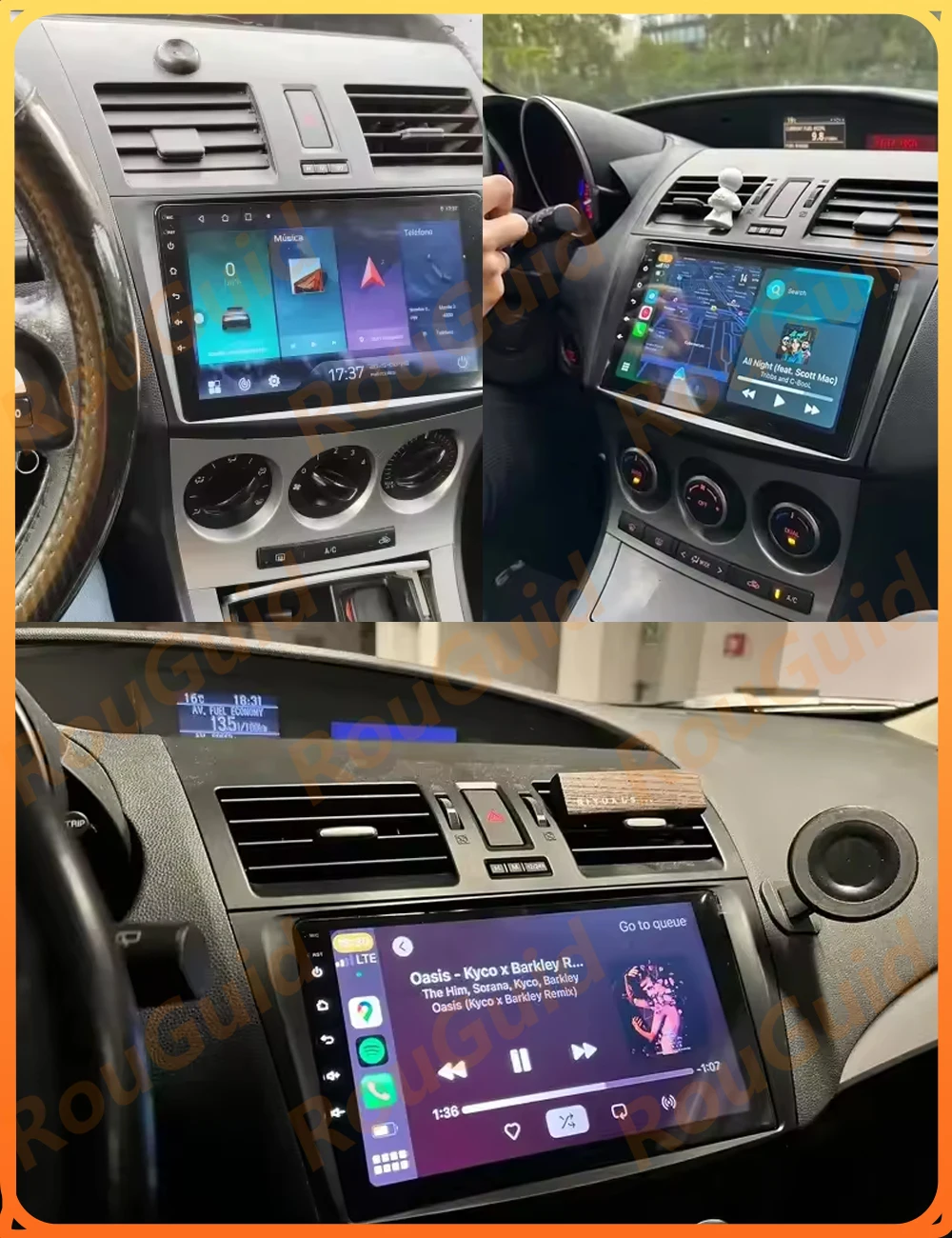 Android 16 Carplay For Mazda 3 2009 2010 2011 2012 2013 Car Radio Auto BT Car Stereo 5G Wifi Multimedia Player GPS DSP Stereo