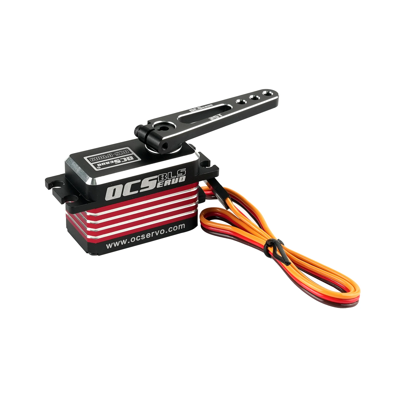 OCS-D4009 PWM CAN 485 Servo 8.4V 0.09Sec 40kg.cm High Speed Brushless Steel Gears with 45mm Metal Arm for RC Racing Car Models