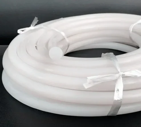O Type Silicone solid seal strip Round White Round Solid Silicone Cord Rubber Rod Bar Silicone Rubber Gasket Trim Seal Strips
