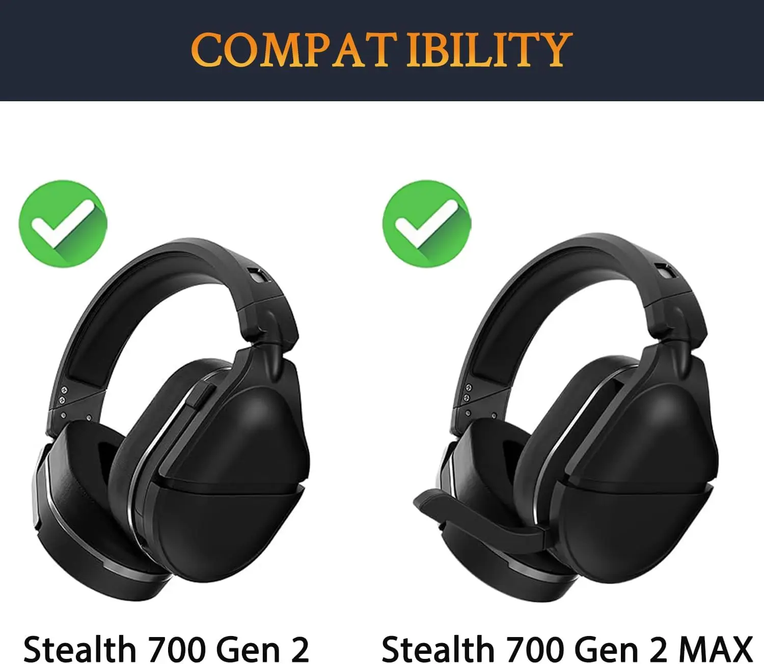 Stealth 700  Cooling-Gel Earpads Cushions Replacement for Turtle Beach Stealth 700 Gen 2, 700 Gen2 MAX Wireless Gaming Headset,