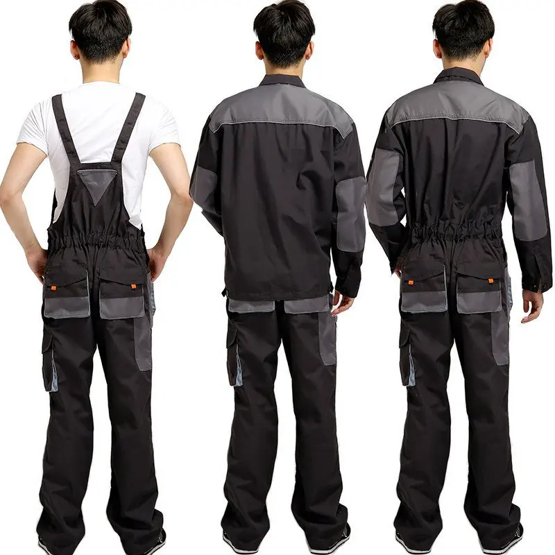 Jumpsuit Work Uniform Men Auto Repair Maintenance Coveralls Electrician Car Mechanic Bib Overalls Jackets Pants Welding Suits