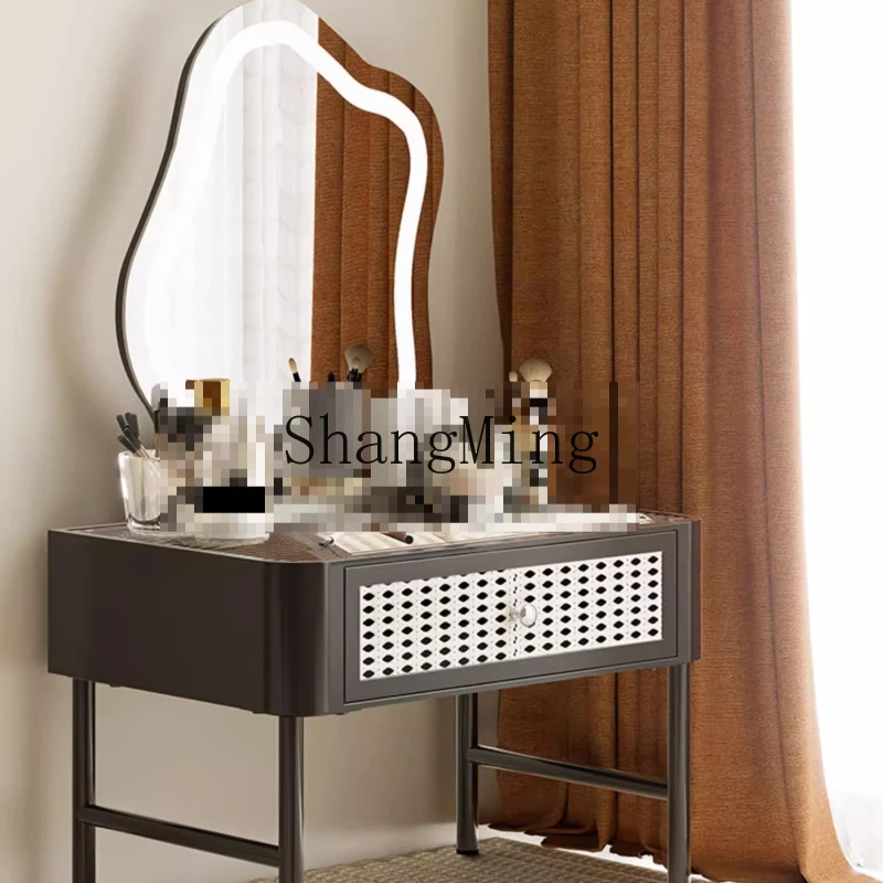 

FG bay window dresser bedroom special wrought iron formaldehyde-free master bedroom simple cream wind small mini table