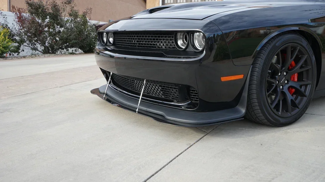 Universal Front Rear Bumper Lip Splitter Strut Rod Tie Support Bar For Dodge Charger Challenger SRT 2006-2024 Car Accessories