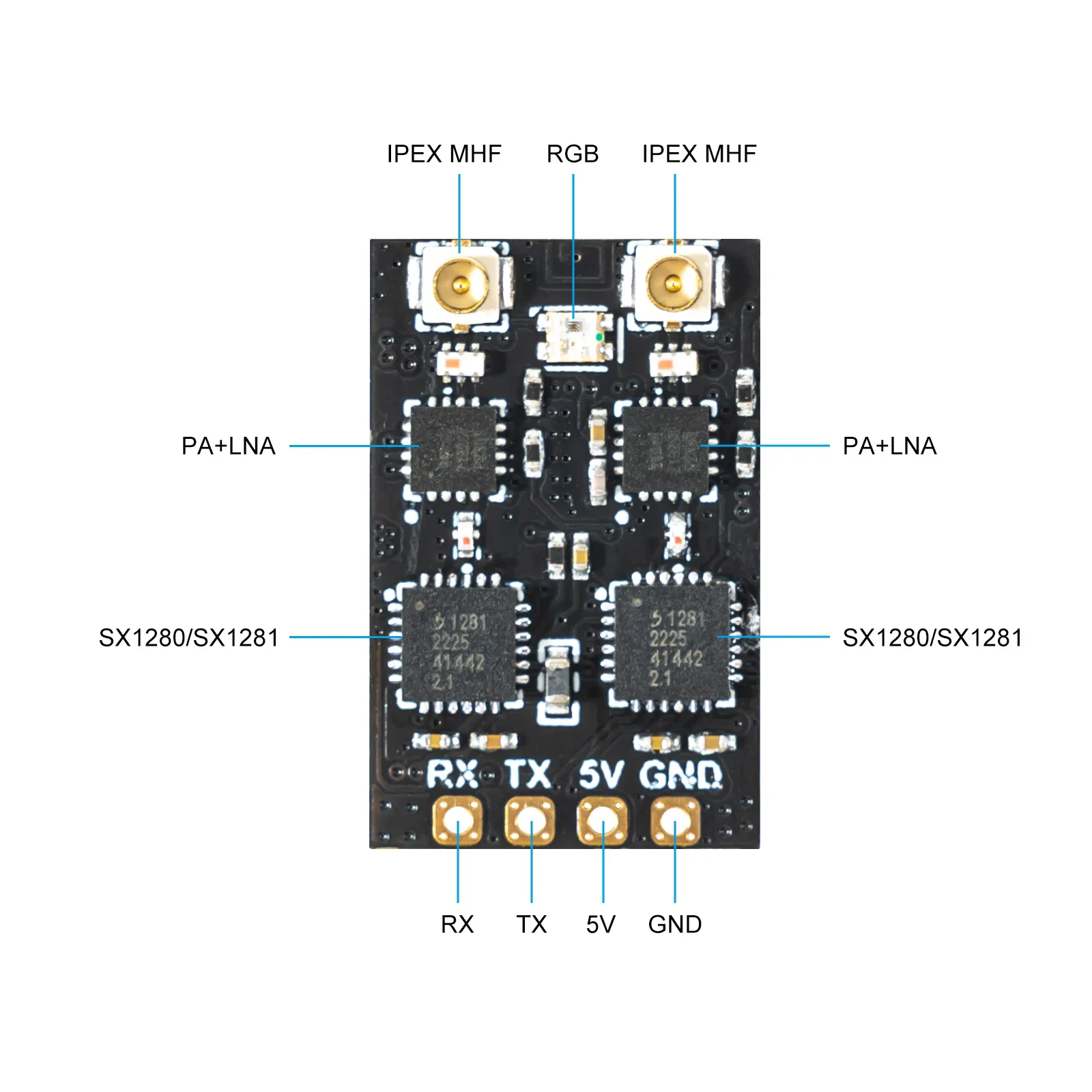 BETAFPV SuperD ELRS True Diversity Receiver 2.4GHz Long Range FPV Drone Quadcopter RX Parts