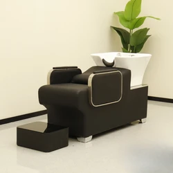 Chaodian simple barber shop shampoo bed hair salon special non-ceramic basin hair salon half lying flush bed