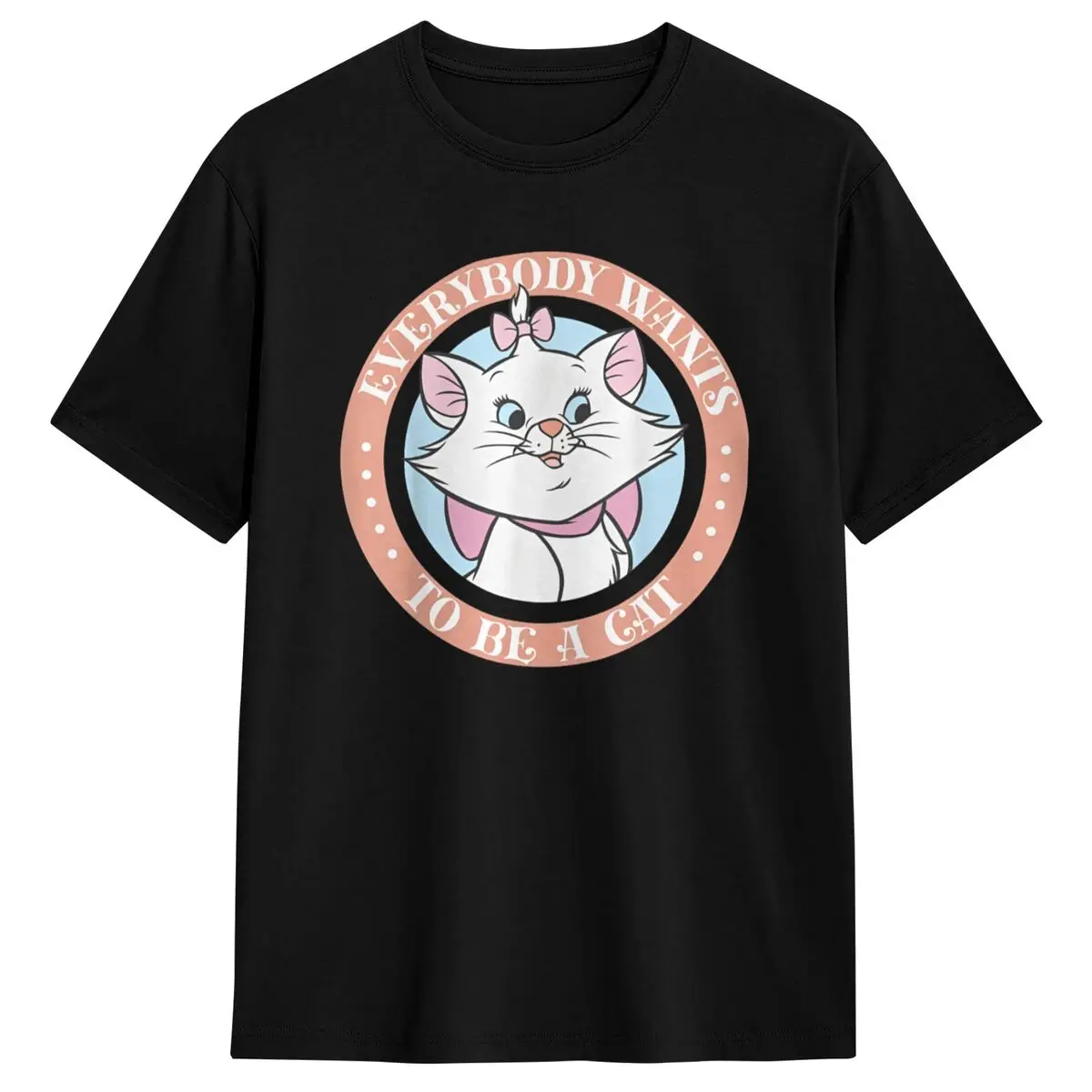 

Couple T Shirt The Aristocats Marie Everyone Wants To Be A Cat T-Shirts Harajuku Summer Tees Cotton Clothing Plus Size 5XL