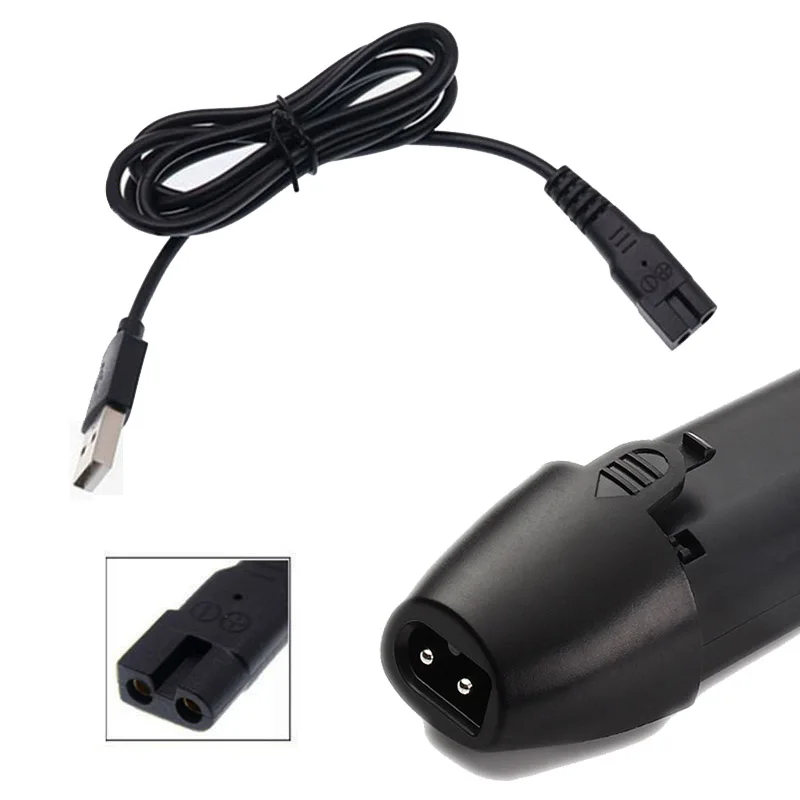 5 Pcs Universal USB Charging Cable for Electric Hair Clipper Shaver Charger USB Cable 3.7V-5V