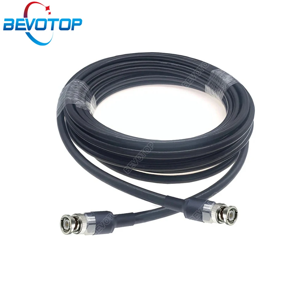 BEVOTOP RG213 Cable Q9 BNC Male to BNC Male Plug 50 Ohm Low Loss Pigtail Extension Jumper for CB Radio Ham Radio FM Transmitter