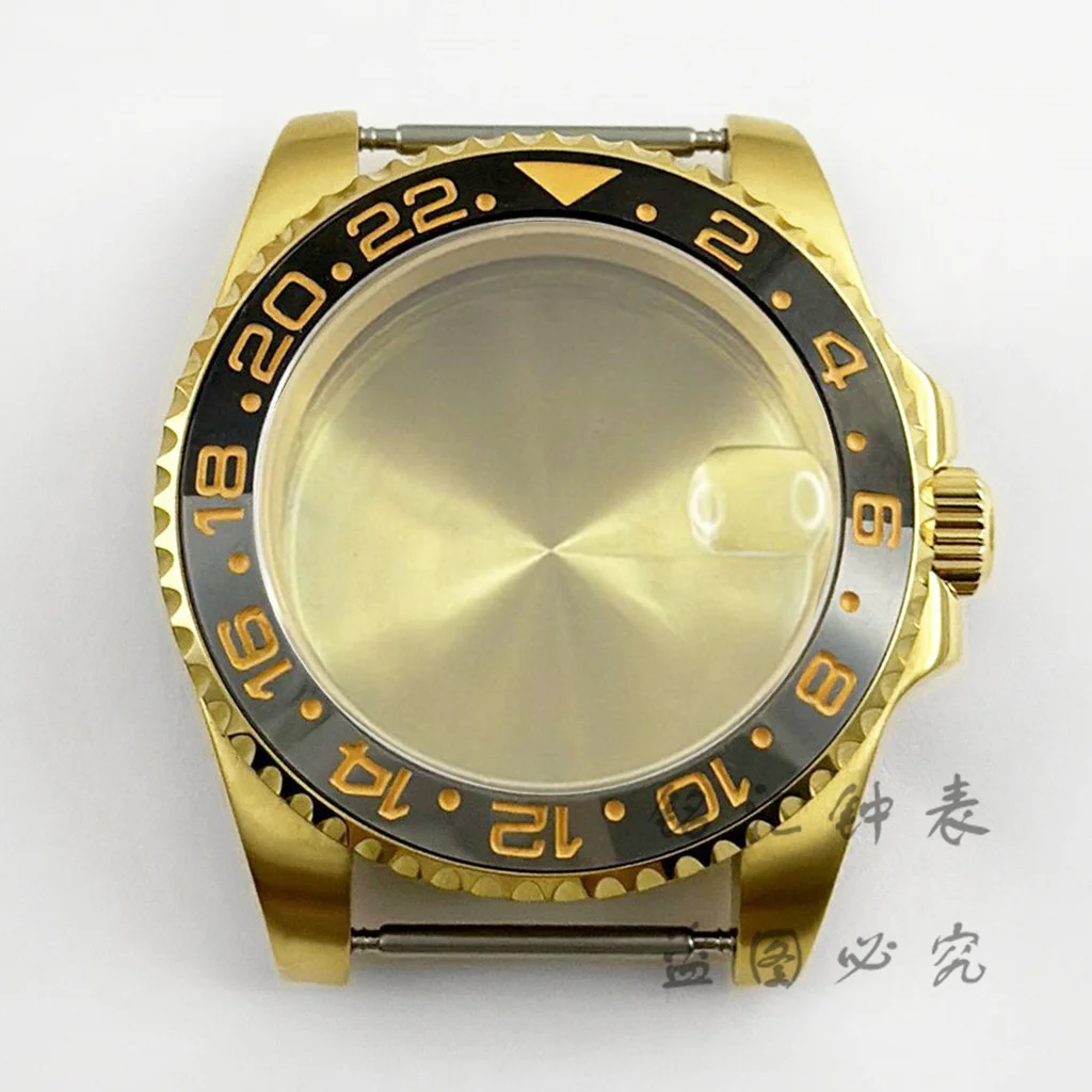 

GMT 40MM SUB Diving Sapphire Crystal Waterproof Watch Case For ​NH34 NH35 NH36 NH38 NH39 NH70 ETA2824 Movement 120 clicks