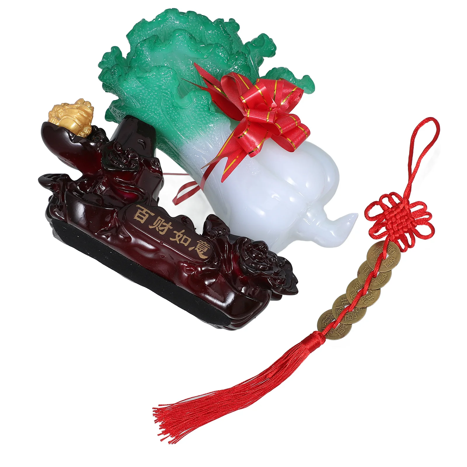 

Chinese Cabbage Imitation Jade Resin Ornament Creative Vegetable Decorative Statue For Home Office Desk Decor Housewarming